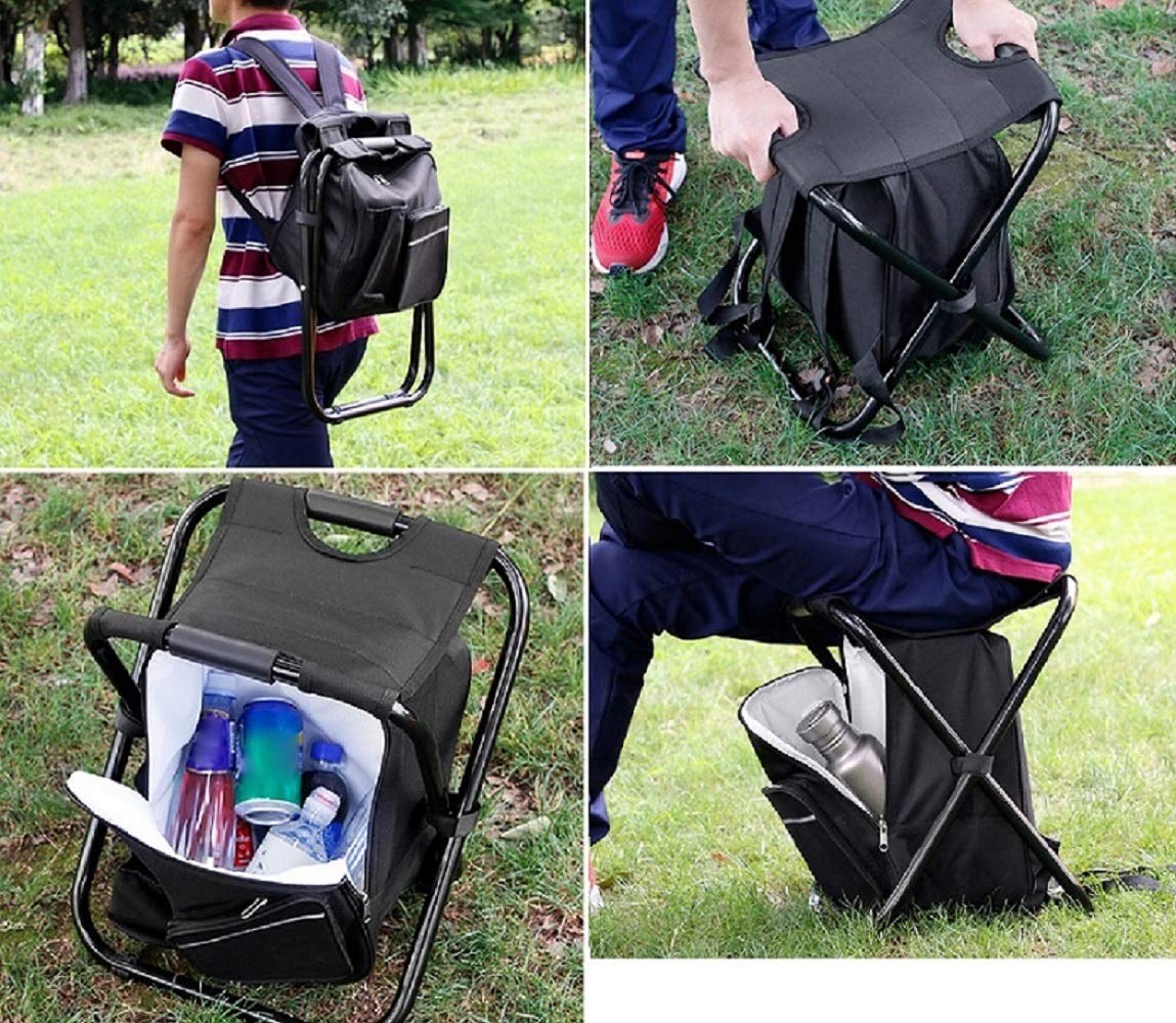 ハドソン　デイパックチェアー　折り畳み椅子付リュック　レア　非売品　ボンバーマン Amazon.co.jp: Yデパートセンター55Ⓡ 椅子付きリュック バック